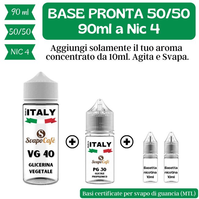 Pack Base Neutra 50-50 90ml 12 Nicotina